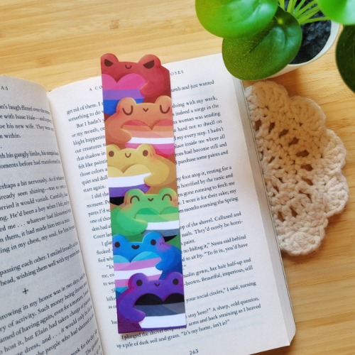 Pride Froggies Handmade Laminated Bookmark | Default Title
