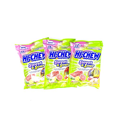 Morinaga Hi Chew Peg Bag Sweet & Sour Mix 90g (Pack of 3)