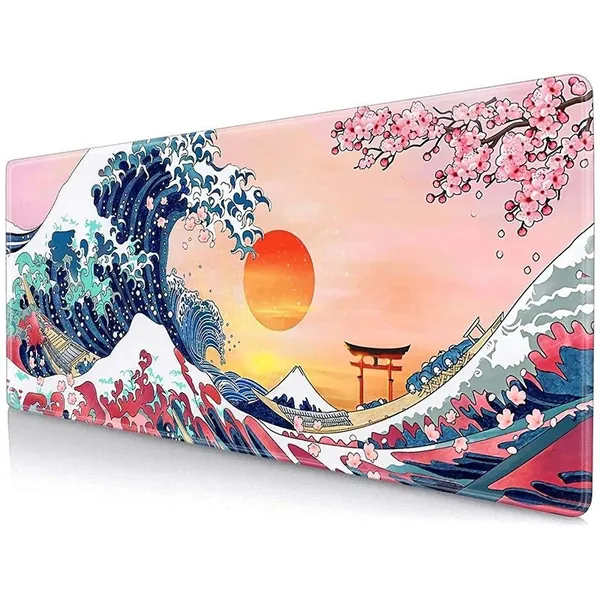 XL Japanese Great Wave desk mat - mouse mat - desk accessories - desk pad - gaming mat - desk mat - desk decor - mouse pad - keyboard mat