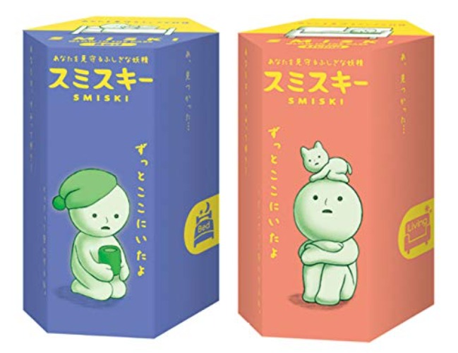 Dreams USA Smiski Glow in The Dark Mini Figure Set: Bed + Living Series, 2 Assorted Blind Box