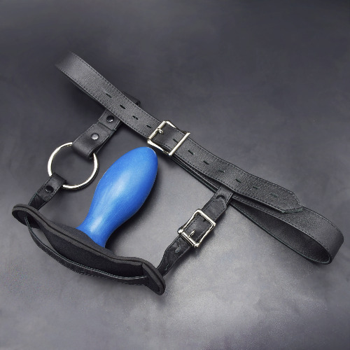 Locking Leather Plug Harness | Large/Extra-Large (36" to 46" waist)