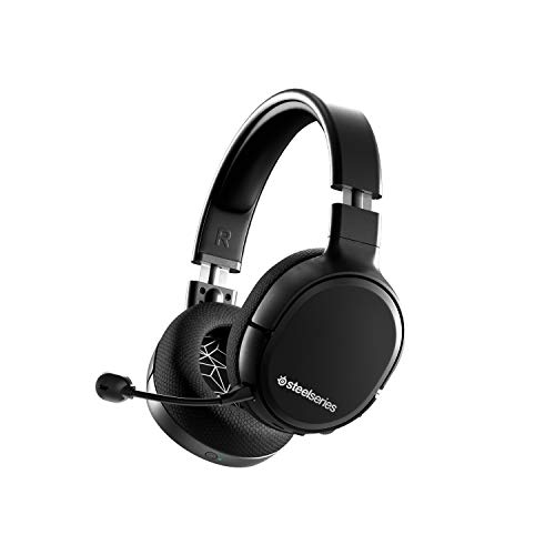 SteelSeries Arctis 1 Wireless Gaming Headset – USB-C – Detachable Clearcast Microphone – for PC, PS4, Nintendo Switch and Lite, Android – Black - Black - Wireless - Arctis 1 - Headset