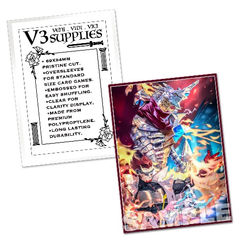 JES Warrior of Salvation Standard Size Card Sleeves | Sleeve + Over Sleeve Set