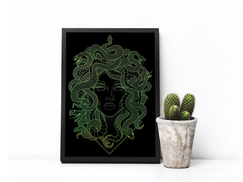 Medusa Foil Print