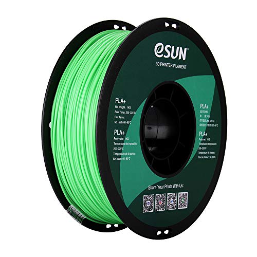 eSUN PLA PRO (PLA+) 3D Printer Filament, Dimensional Accuracy +/- 0.03mm, 1kg Spool, 1.75mm, Peak Green/Light Green, Pantone 359C - Peak Green