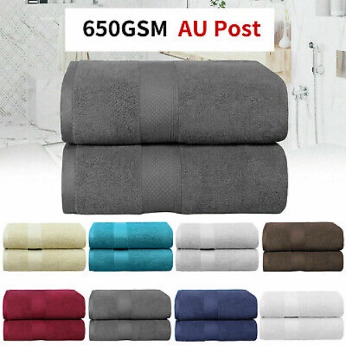 2x 100% Cotton Large Jumbo Bath Sheets 650GSM Shower Body Towels 90 x 180 cm  | eBay