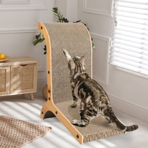 PaWz Cat Scratching Board Scratch Pad Scratcher Corrugated Cardboard Box MDF Frame Vertical Furniture Protector for Indoor Cats, Large Size,Cat Scratching Toys,Cat Sofa Bed,Cat Back Scratch Bed - 51cm x 25cm x 42cm 1 option from $29.99