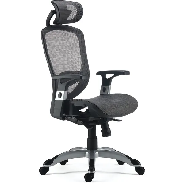 Flexfit Hyken Mesh Task Chair, Charcoal Gray (Un59464) - 