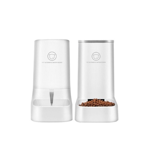 Automatic Water Dispenser & Food Container Set - White