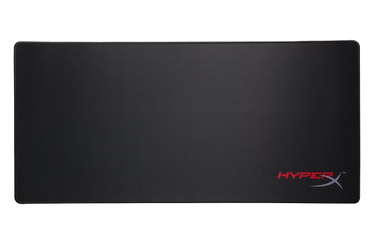 HyperX Fury S - Pro Gaming Mouse Pad, Cloth Surface Optimized for Precision, Stitched Anti-Fray Edges, X-Large 900x420x4mm - X-Large Black Black