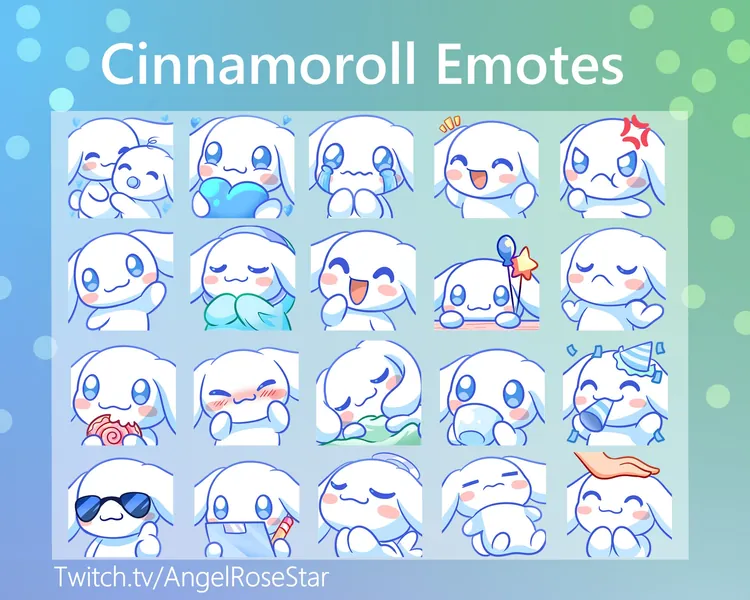 CUTE PUPPY EMOTES (20)| Twitch , Discord. youtube | Cute Puppy Emoji Emote Bundle