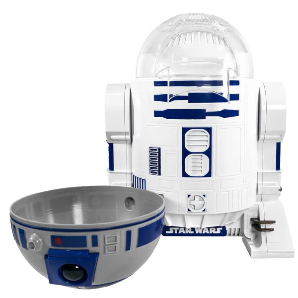 Uncanny Brands Star Wars R2D2 Popcorn Maker- Fully Operational Droid Kitchen Appliance - 