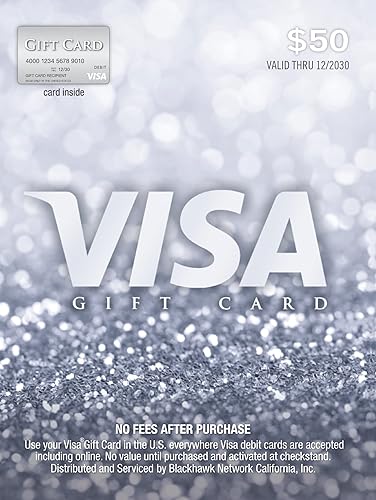 Visa $50 Gift Card (plus $4.95 Purchase Fee)