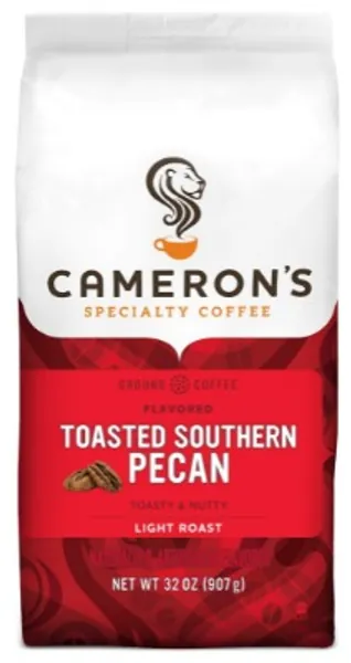 Cameron's Coffee Roasted Ground Coffee Bag, Flavored, Toasted Southern Pecan, 32 Ounce