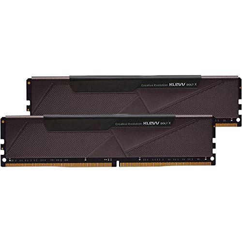 KLEVV Bolt X DDR4 16GB (2x8GB) 3200MHz CL16 1.35V Gaming Desktop Ram Memory SK Hynix Chip XMP 2.0 Ready (KD48GU880-32A160U) - 16GB (2 x 8GB) - 3200MHz - DDR4 BOLT X