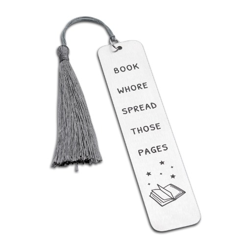 Funny Bookmarks for Women Book Lovers Bookish Book Marker Gifts with Tassels for Female Friends BFF Her Spicy Book Readers Bookworms Reading Present Book Club Gifts Birthday Stocking Stuffers Gifts - spread those pages 1 option from $30.11