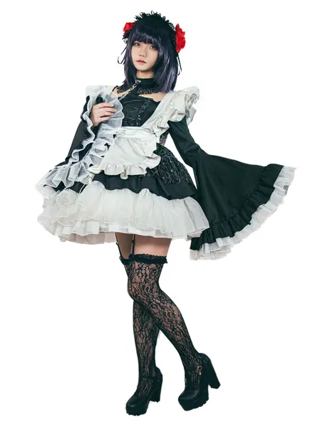 Cosplay.fm Women’s Anime Cosplay Cosplay Costume Kawaii Maid Outfit - Medium Black and White