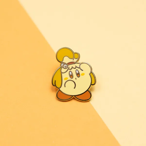 Poyo Crossover "Kirbelle" Hard Enamel Pin - [A Grade] / Simple Rubber Back