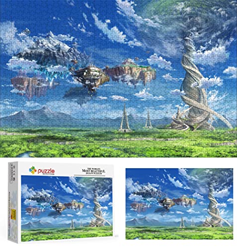 Anime Sword Art Online Puzzle, Puzzles 1000 Teile für Erwachsene, Klassische Puzzle Kinder Puzzle Herausfordernde Und Schwierige Rätsel für Erwachsene Und Jugendliche 70X50cm