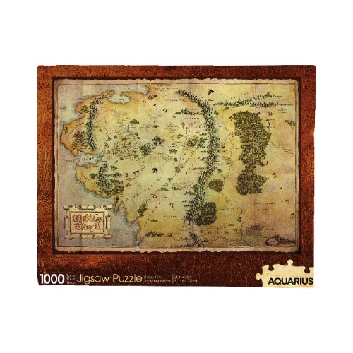 AQUARIUS The Hobbit Map Puzzle (1000 Piece Jigsaw Puzzle) - Glare Free - Precision Fit - Virtually No Puzzle Dust - Officially Licensed The Hobbit Merchandise & Collectibles - 20 x 28 Inches - 