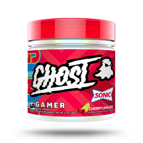 GHOST® GAMER x SONIC® | CHERRY LIMEADE | 40 Servings / SONIC® Cherry Limeade