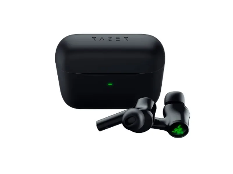 New Razer Hammerhead True Wireless (2nd Gen) Bluetooth Gaming Earbuds: Chroma RGB Lighting -60ms Low-Latency- Active Noise Cancellation - Dual Environmental Noise Cancelling Microphones- Classic Black