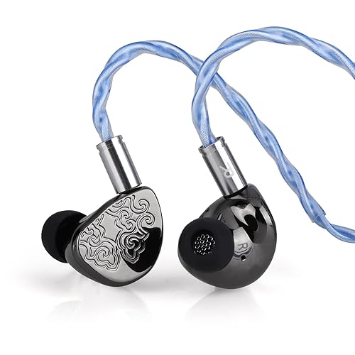Linsoul TANGZU x HBB Wu Heyday HiFi Upgraded 14.5mm Planar Driver IEM with 5-Axis CNC Aluminum Shell, Detachable 3-in-1 Silver-Plated Cable (TANGZU x HBB Wuzetian Heyday, 3-in-1 （2.5/3.5/4.4m） Cable)