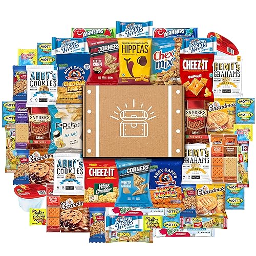 Cookies, & Chips Ultimate Snacks Care Package Bulk Variety Pack Bundle Sampler (50 Count) - 50 Piece Set