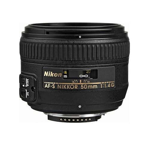 Nikon AF-S FX NIKKOR 50mm f/1.4G Lens with Auto Focus for Nikon DSLR Cameras - 50mm f/1.4G