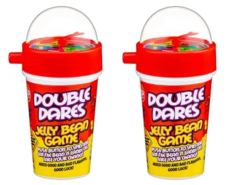 Double Dare's Jelly Bean Cup Game: Pack of 2 for Xmas Party Candy Sweets - A Fun and Novelty Gift
