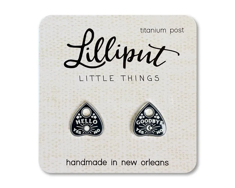Witchy Planchette Earrings // Witchy Jewelry // Gothic Earrings // Witchy Earrings // Spooky Jewelry // Creepy