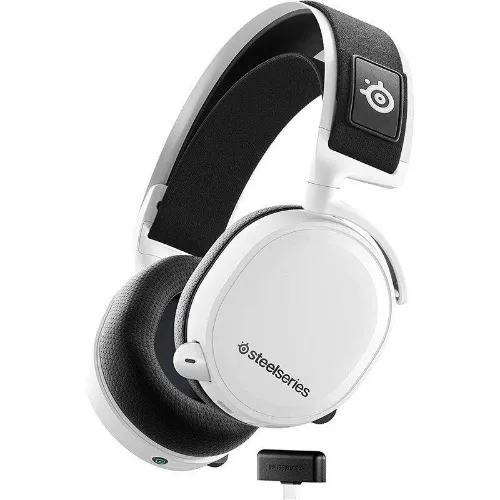 Headset Steelseries Arctis 7+ 7.1 Surround Wireless Branco