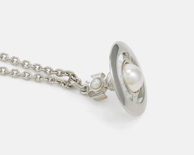 SIMONETTA PENDANT UNISEX - Smykke - silver-coloured/creamrose/white