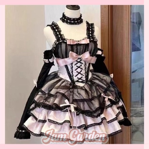 Princess gentle and cute lolita dress | M / Black