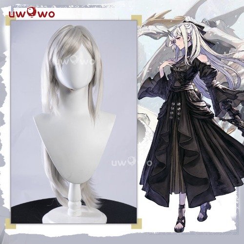 【In Stock】Uwowo NieR Reincarnation x Drakengard3 Zero Progenitor Divergent Sister Cosplay Wig Long Silver Hair | Default Title