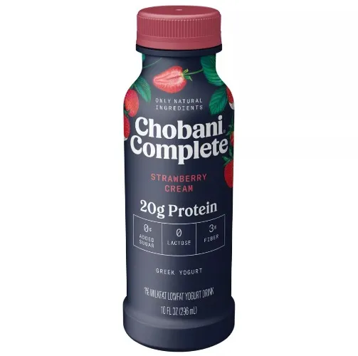 Chobani Complete Strawberry Cream Yogurt Shake - 10 fl oz (5 Bottles)