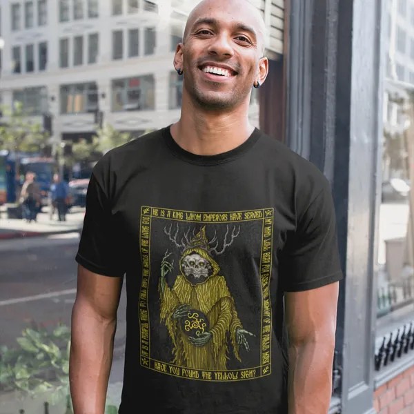 Hastur Icon 2020 - Yellow King - King in Yellow - Yellow Sign Shirt HP Lovecraft T-Shirt Cthulhu Tee Call of Cthulhu Great Old One Shirt