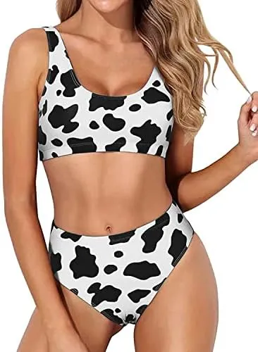 cow print bikini
