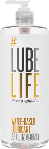 LubeLife Water Based Personal Lubricant for Men and Women Original, 32 Ounce - Original 32 Fl Oz (Pack of 1)