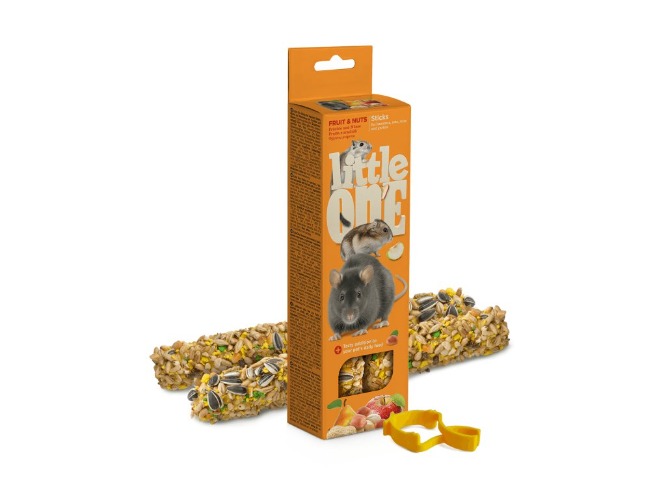 Little One tyčinky s ovocem a ořechy 2 x 60 g - PetCenter.cz