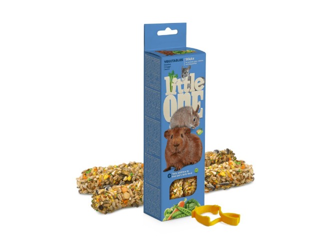 Little One tyčinky pro morčata, králíky a činčily se zeleninami 2 x 60 g - PetCenter.cz