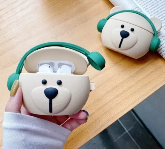 Cute Bear Earphone Case