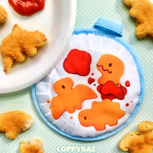 "Dino Nuggets" Hot Pads (Set of 2)