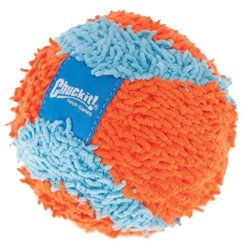 Chuckit! Indoor Fetch Ball Dog Toy (4.75 Inch), Orange and Blue - Orange & Blue Fetch Ball
