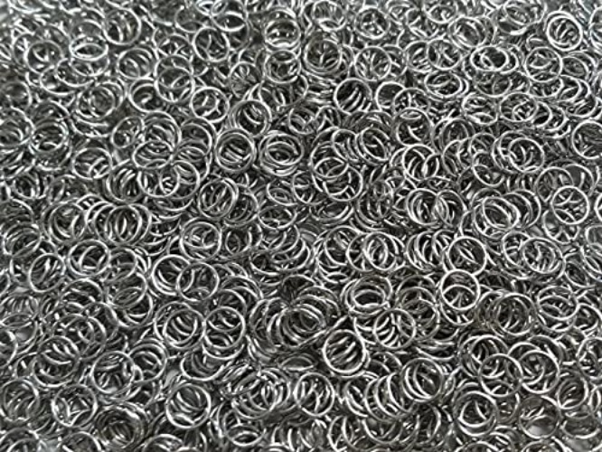 1 Pound Bright Aluminum Chainmail Jump Rings 18G 5/16" ID (5200+ Rings) - 18SWG 5/16" ID