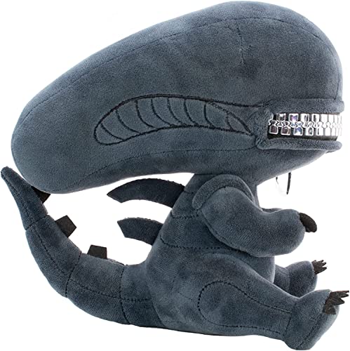 Aolivia 25cm/9.8in Xenomorph Zippermouth Plush (gray) - Grey