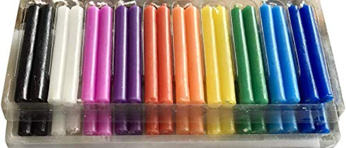 Spell Candles (40 Candles) - One Shipping Charge! - Multicolor Pack of 40