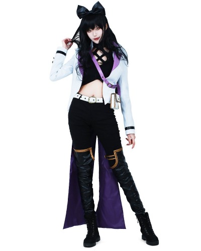 miccostumes Disfraz de anime para mujer y niña, color negro