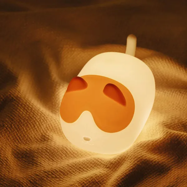 AIMHON Cute Kitty Night Light, Silicone LED Cat Lamp, Nursery Light for Kids Room, Gift for Girl Decorating Room (Pink+Whote) - Pink+white