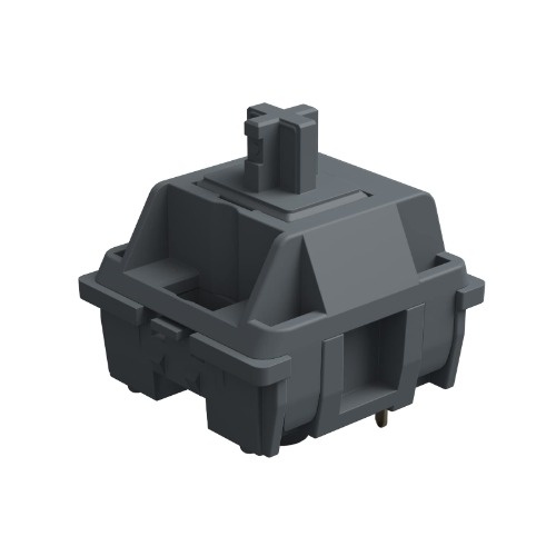 Akko Keyboard Switches, POM Switches for Mechanical Keyboard, 3 Pin 43gf POM Silver Linear Switches (45pcs) - POM Silver